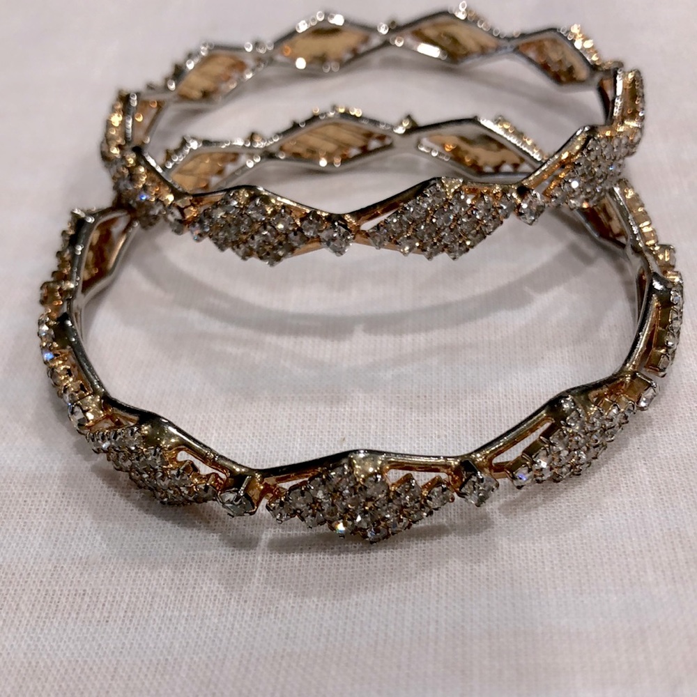 Small Rhinestone Bracelets 2 1/4 inch diameter - Picture 2 of 4